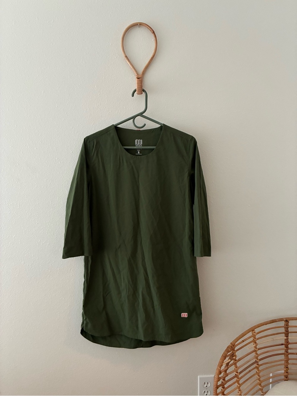 Topo Designs Olive Green Global Pullover Dress